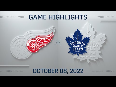 NHL Preseason Highlights | Red Wings vs. Maple Leafs - October 8, 2022