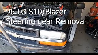 96-03 chevy S10/Blazer steering box removal GMC Jimmy/Sonoma