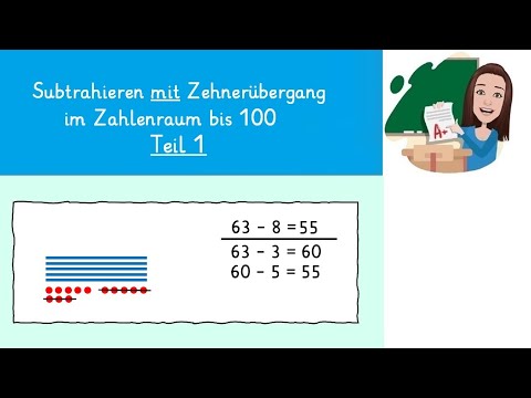 Subtrahieren mit Zehnerübergang im Zahlenraum bis 100
