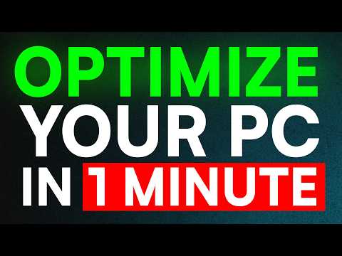 How To Optimize PC For Gaming In 1 Minute! (2026 Guide)