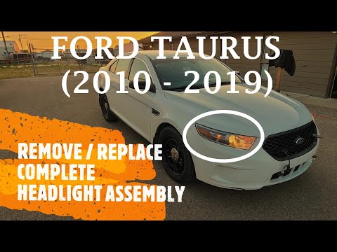 Remove / Replace Complete Headlight Assembly on Ford Taurus (2010-2019)