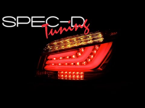 SPECDTUNING DEMO VIDEO: 2003-2007 BMW E60 5 SERIES 525i/530i LED LIGHT BAR TAIL LIGHTS