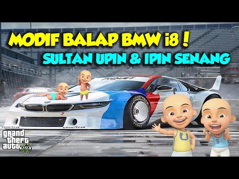 SULTAN UPIN IPIN MODIFIES BMW i8 FOR FAST RACING - GTA V MOD UPIN & IPIN SPECIAL EPISODE