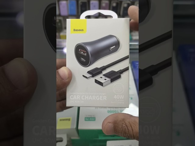 Vídeo relacionado con Baseus Car Charger Golden Contactor Pro Fast Charger C+C 40W Gray (CGJP000013)