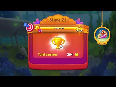 @Fishdom Win Strikes Atlantis Cup Stage 18 - Special Stage 22 Challenge, Got 20K Coins