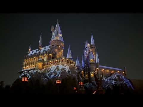 経営学科 プロジェクションマッピング　#usj #hogwarts #projectionmapping