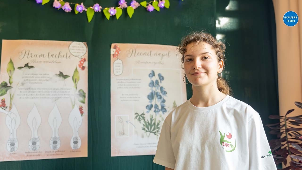 À l'Expo Flo, Nina présente les plantes toxiques