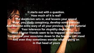 Eyedea &amp; Abilities - The Dive, part 1 &amp; 2 (lyrics)