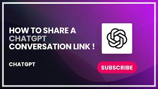 How to Share a ChatGPT Conversation Link !