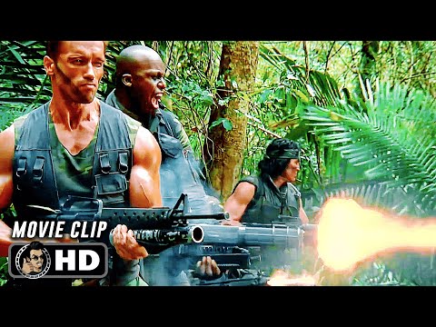 First Encounter Scene | PREDATOR (1987) Arnold Schwarzenegger, Movie CLIP HD