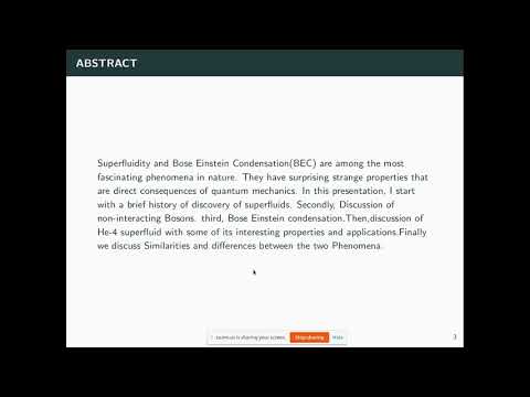 Specific Topics in Condensed Matter Physics (CMP-ST) Lecture 5 - Zoom