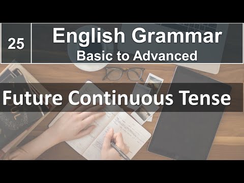 Future Continuous Tense with Examples | Learn Spoken English in Urdu Hindi 25