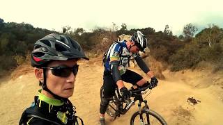 Sunday partly cloudy before rain, awesome weather for mountain biking.