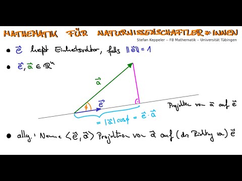Skalarprodukt und Norm 9 - Einheitsvektoren und Projektionen