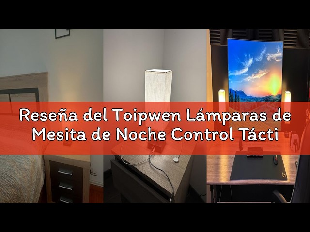 Vídeo relacionado con Toipwen Lamparas de Mesita de Noche - Control Táctil, 3 Temperaturas Regulable - 2 Puertos USB de Carga Rápida - 6W E27 Bombillas - para Dormitorio, Salón, Oficina