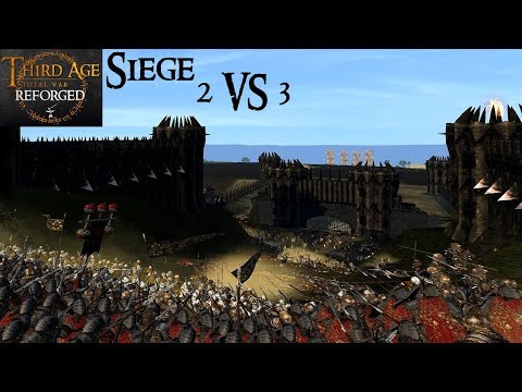 MEN, ELVES AND DWARVES ATTACK CARN DUM (Siege Battle) - Third Age: Total War (Reforged)