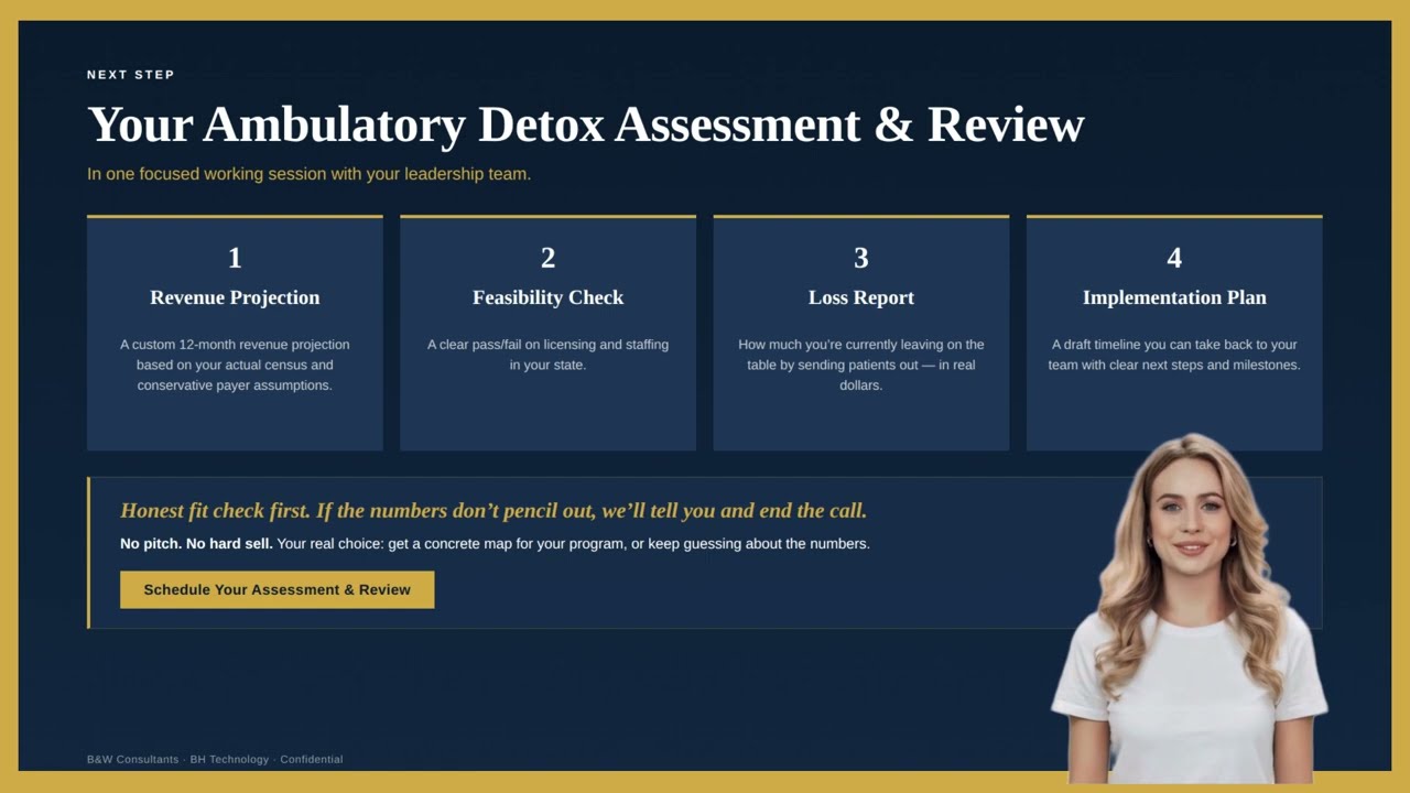 Ambulatory Detox Case Study — B&W Consultants