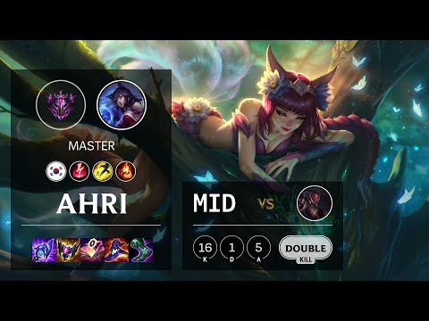 Ahri Mid vs Lucian - KR Master Patch 11.24