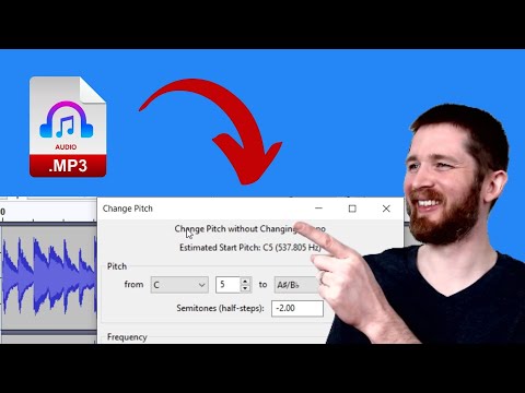 How to Instantly Transpose Any Audio File into a Different Key for Free!  Change Pitch in Audacity