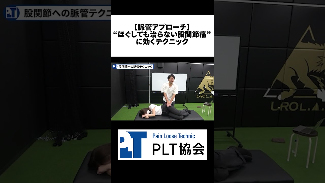 【脈管アプローチ】“ほぐしても治らない股関節痛”に効くテクニック【切り抜き】#short　#ファシア　#股関節痛　#膝痛　＃只野拓也　#徒手療法　#治療家　#整体　#PLT協会
