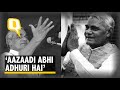 ‘Aazaadi Abhi Adhuri Hai’: Remembering India’s Poet Prime Minister | The Quint