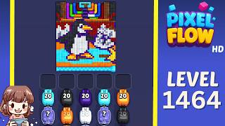 Pixel Flow Level 1464 Solution Walkthrough