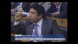 Magno Malta canta Bezerra da Silva: Dilma só volta quando saci cruzar as pernas