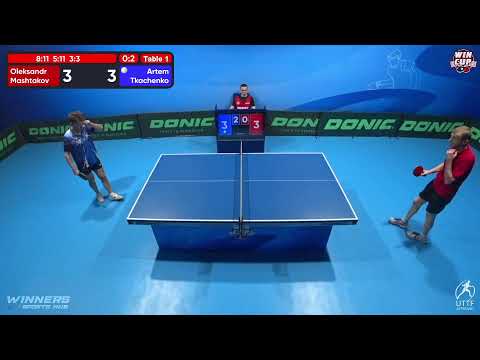 21:00 Oleksandr Mashtakov 0 - 3 Artem Tkachenko West 5 WIN CUP 13.11.2022 | TABLE TENNIS WINCUP