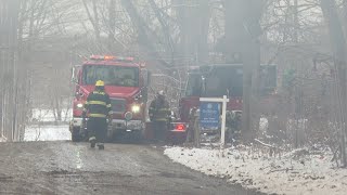 Download the video "Family loses 200-year-old farm house and two dogs in Martin house fire"