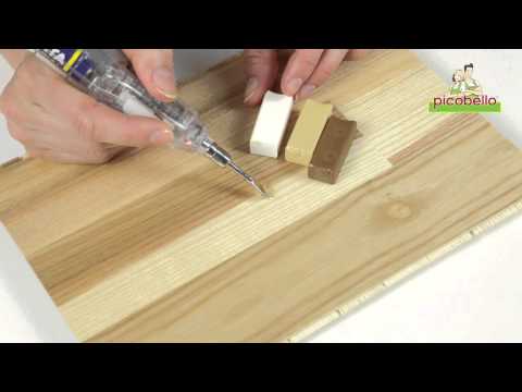 picobello // Reparatur-Set Premium - DIY reparieren lackiertes Holz Parkett Laminat Möbel Loch