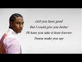 Trey Songz NA NA Lyrics