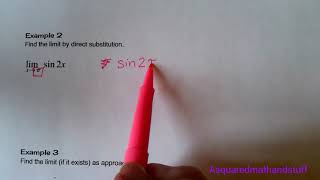 Download the video "Intro to Limits - Using Direct Substitution"
