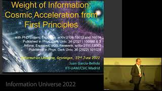Juan Garcia-Bellido: The weight of information: Cosmic acceleration from first principles
