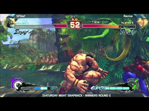 SSF4: SFGief vs Revive - Saturday Night Snapback 6.2