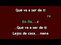 Joan Manuel Serrat   Que Va A Ser De Ti Karaoke