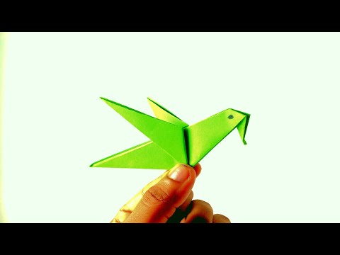 How To Make Origami Hummingbird🐤: Easy Origami For Kids Hummingbird 🤩
