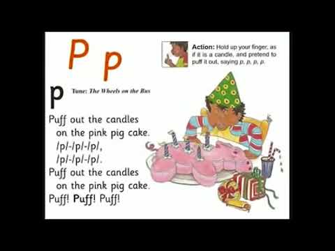 UK School Primary One Jolly Phonics Song Pp - Puff out the Candles