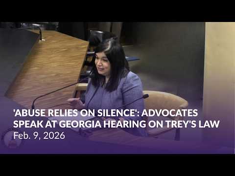 'Abuse relies on silence': Advocates speak at Georgia hearing on Trey's Law - Feb. 9, 2026