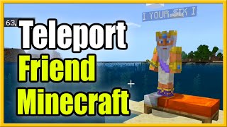 How to TELEPORT Friend In Minecraft To your Location or Anywhere (Easy Method!)