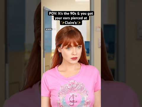 POV: It’s the #90s & you got your ears pierced at Claire’s. #nostalgia #millennials #90sfashion