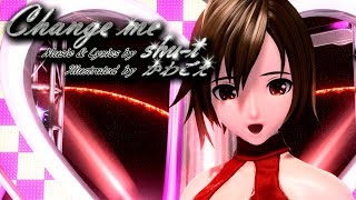 [60fps Full風] Change me - MEIKO メイコ Project DIVA Arcade future tone English lyrics Romaji subtitles