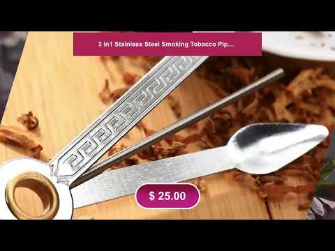 3 in1 Stainless Steel Smoking Tobacco Pipe Cleaner RLW876