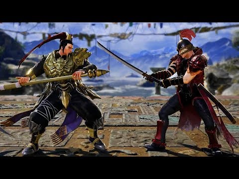 Lu Bu vs Zhou Tai | SoulCalibur VI Custom Characters Gameplay [Dynasty Warriors]