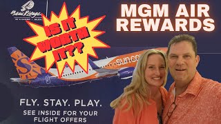 MGM Air Rewards charter flight junkets.  Is it worth it