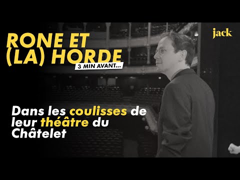 3 minutes avant le concert de Rone et (La)Horde au théâtre du Châtelet