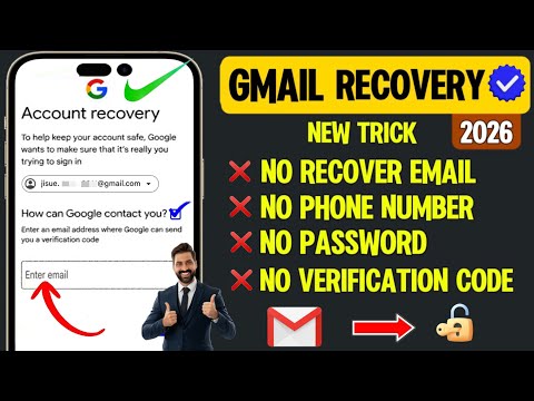 How to Recover Gmail Account without Phone Number and Recovery Email? 2026 || Gmail Account Recovery