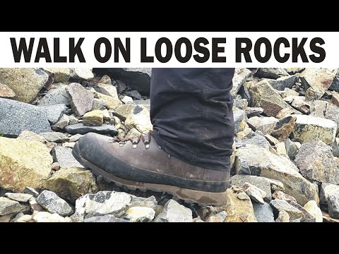 How to walk on loose rocks