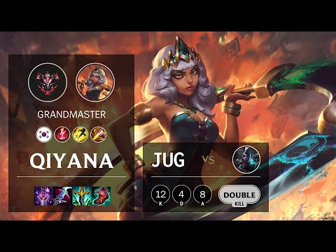 Qiyana Jungle vs Ekko - KR Grandmaster Patch 11.21