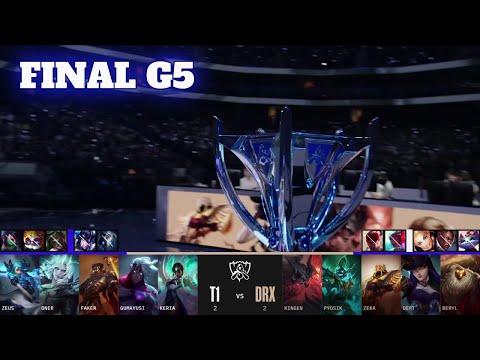 T1 vs DRX - Game 5 | Grand Finals LoL Worlds 2022 | DRX vs T1 - G5 full game