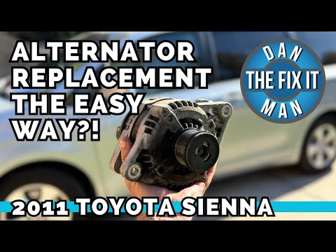 2011 - 2020 Toyota Sienna 3.5L V6 2GR-FE Alternator Replacement! Battery Not Charging! Easy DIY